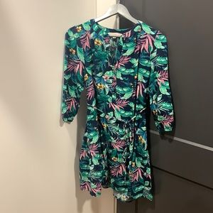 Loft Tropical Print Dress